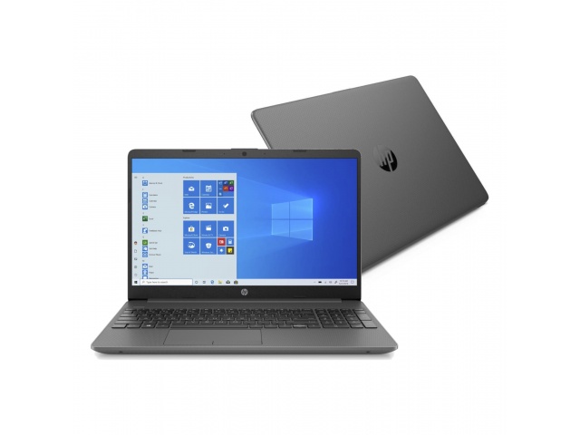 Imagen del HP Notebook 15-DW3007CA, un portátil de 15.6 pulgadas con pantalla táctil. Equipado con un procesador Intel Core i3, 8GB de RAM y 128GB de almacenamiento SSD. Diseño ligero en color gris, ideal para estudiantes y profesionales. Incluye Windows 