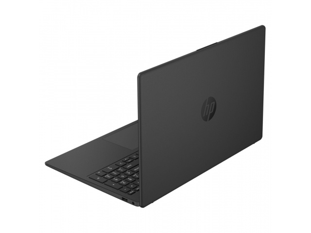 Imagen del HP Notebook 15-FD0038, un portátil de 15.6 pulgadas con pantalla Full HD. Equipado con procesador Intel Celeron N100, 8GB de RAM y 512GB de almacenamiento EMMC. Diseño ligero en color negro, ideal para estudiantes y profesionales. Incluye Windo