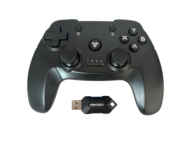 El joystick Fantech WGP12 Revolver II Wireless es un controlador ergonómico diseñado para PS3 y PC. Ofrece comodidad en el agarre, conexión inalámbrica de 24 GHz y una batería de iones de litio con hasta 10 horas de duración. Ideal para gamers que buscan 