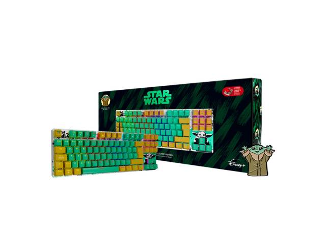 Lleva tu experiencia de juego a un nivel completamente nuevo con el teclado Ballista, de la exclusiva colección de edición limitada Grogu%u2122 Tecnología anti-ghosting, para vencer los desafíos más extremos ¡Que empiece el juego y que la Fuerza te acompa