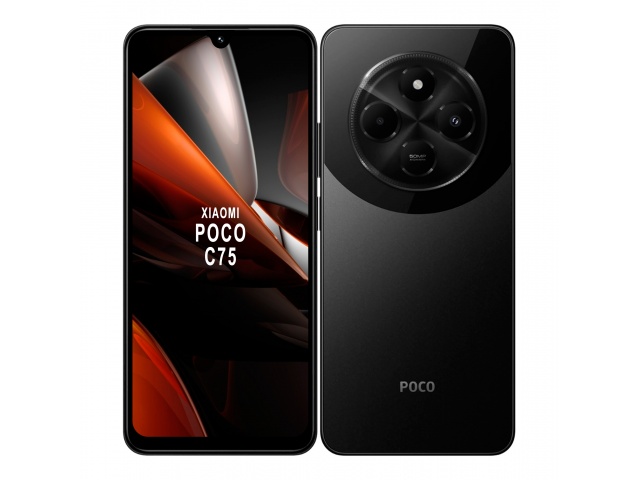 Experimenta la elegancia negra del Xiaomi Poco C75. Con su pantalla de 6,88", conectividad 4G, 6GB de RAM y 128GB de almacenamiento, este smartphone te brindará un rendimiento confiable y una cámara de 50MP impresionante. ¡Sumérgete en la innovación de Xi