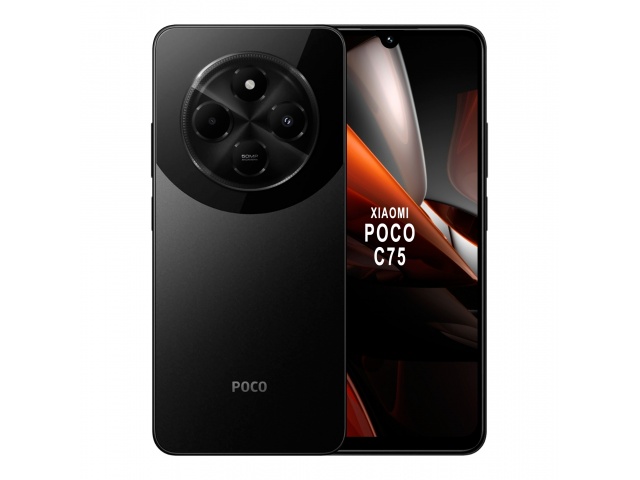 Experimenta la elegancia negra del Xiaomi Poco C75. Con su pantalla de 6,88", conectividad 4G, 6GB de RAM y 128GB de almacenamiento, este smartphone te brindará un rendimiento confiable y una cámara de 50MP impresionante. ¡Sumérgete en la innovación de Xi