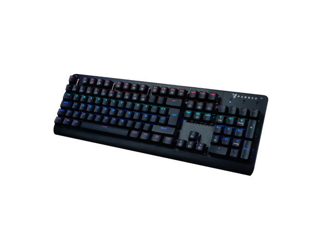 Eleva tu experiencia de juego con el Teclado mecánico Perseo Electryon Rainbow. Con su diseño elegante en negro y sus teclas RGB, este teclado no solo ofrece una estética impactante, sino también una respuesta rápida y precisa para cada pulsación. ¡Domina