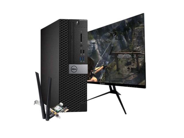 Experimenta la combinación perfecta de potencia, visualización y conectividad con este paquete que incluye el PC Dell OptiPlex 5050 SFF, el monitor Dell Tero de 24" y la tarjeta WiFi 6 Cudy. El OptiPlex 5050 SFF, con su procesador Core i5, 8GB de RAM y 25