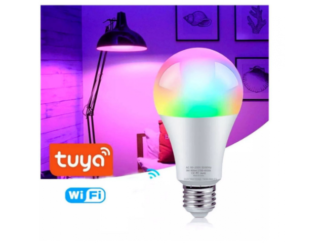 Transforma tu hogar con la Lámpara LED RGB WiFi Tuya Smart. Con su control a través de la app, podrás personalizar la iluminación con millones de colores y programar horarios. ¡Dale vida a tus espacios con esta lámpara inteligente y moderna! 