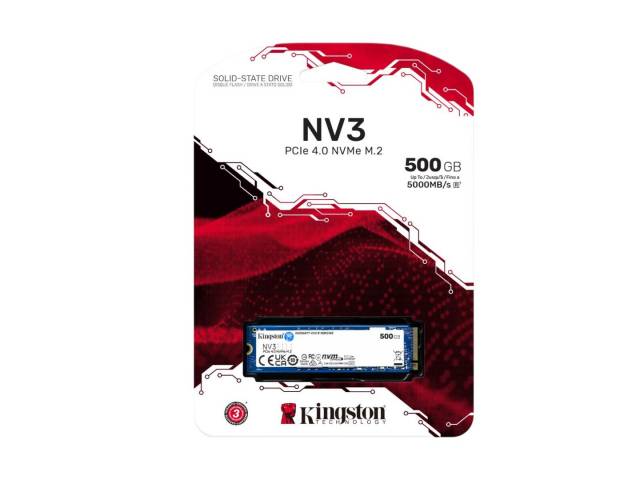 Descubre la velocidad del Kingston SSD PCIe NVMe NV3 de 1TB GEN 4.0. Este SSD de última generación ofrece transferencias rápidas y una capacidad impresionante, ideal para mejorar la respuesta de tu sistema. Con tecnología 3D.