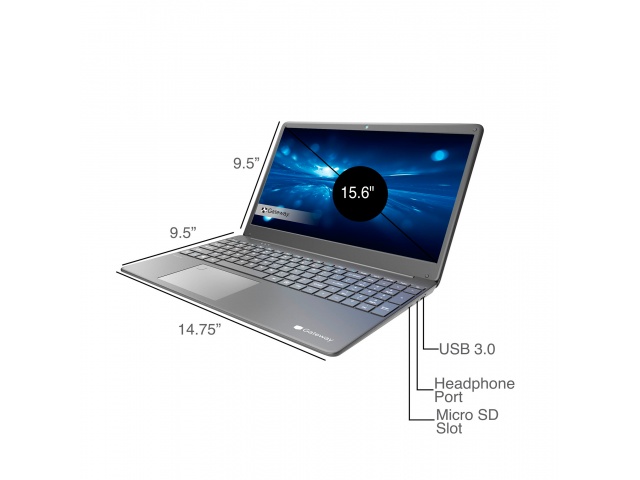 Potencia tu día a día con la Notebook Gateway de 15,6''. Equipado con un procesador Core i3, 4GB de RAM y 128GB de almacenamiento, ofrece un rendimiento ágil. Su elegante color gris y Windows 11 te brindan una experiencia moderna y eficiente. ¡No te quede