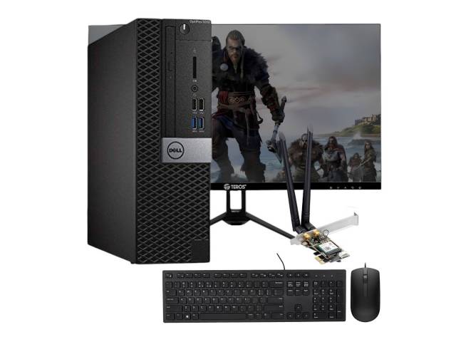 Experimenta la combinación perfecta de potencia, visualización y conectividad con el Dell OptiPlex 5050 SFF (Core i5, 8GB, 256GB), el monitor Dell Tero de 27" y la tarjeta WiFi 6 Cudy. Una solución de escritorio integrada y ultraconectada. 