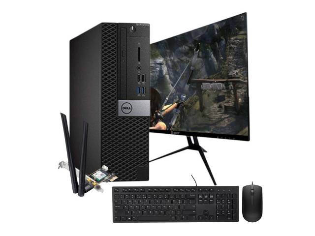 Experimenta la combinación perfecta de potencia, visualización y conectividad con este paquete que incluye el PC Dell OptiPlex 5050 SFF, el monitor Dell Tero de 24" y la tarjeta WiFi 6 Cudy. El OptiPlex 5050 SFF, con su procesador Core i5, 8GB de RAM y 25