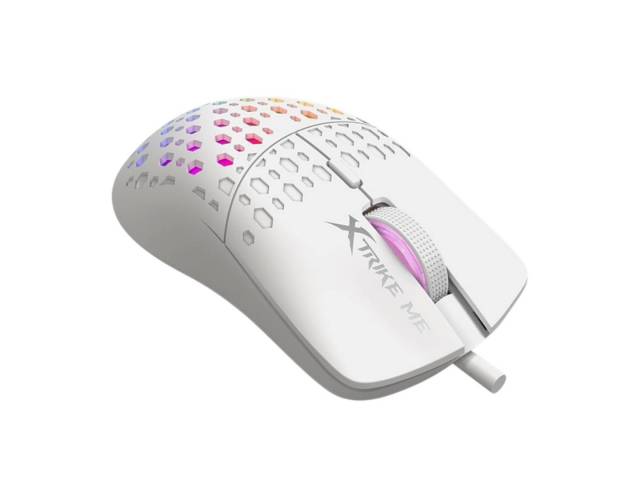 El Mouse Gamer Xtrike Me GM-209W RGB en blanco es la herramienta ideal para gamers. Con su diseño atractivo y tecnología de retroiluminación, combina funcionalidad y estilo. Mejora tu precisión y velocidad en cada partida. ¡No te quedes sin el tuyo y llev