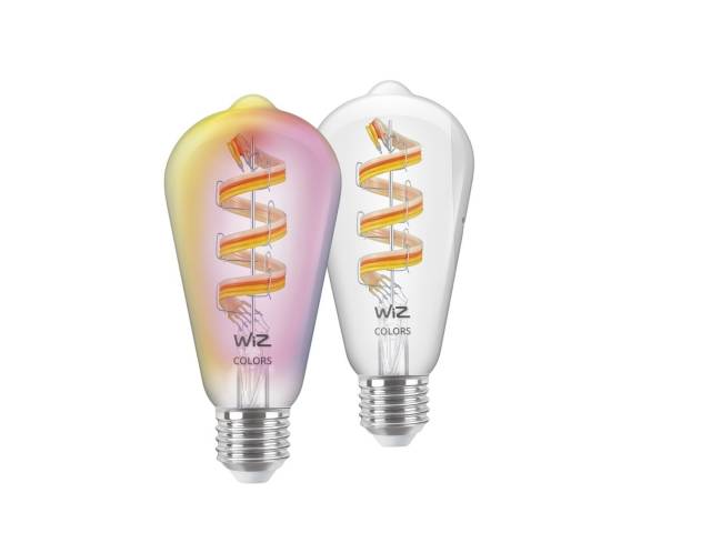 Descubre la versatilidad de la Lámpara LED Inteligente Philips Wiz. Con 6,3W y diseño ST64 E27, ofrece luz blanca y color, perfecta para cualquier ambiente. Conéctala a tu red Wi-Fi y controla la iluminación desde tu smartphone. ¡Crea el ambiente ideal en