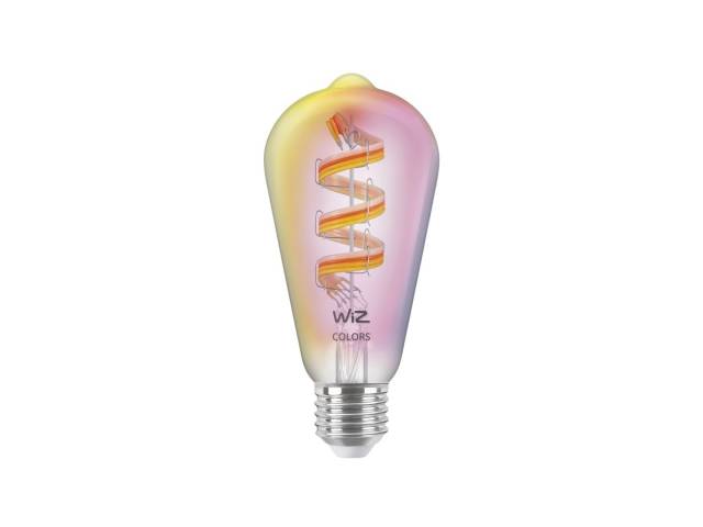 Descubre la versatilidad de la Lámpara LED Inteligente Philips Wiz. Con 6,3W y diseño ST64 E27, ofrece luz blanca y color, perfecta para cualquier ambiente. Conéctala a tu red Wi-Fi y controla la iluminación desde tu smartphone. ¡Crea el ambiente ideal en