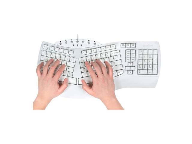 El Teclado Ergonómico USB Perixx 512 Multimedia es ideal para quienes buscan confort y funcionalidad. Su diseño en blanco no solo es elegante, sino que también promueve una postura saludable. Con teclas multimedia, tendrás acceso rápido a tus herramientas