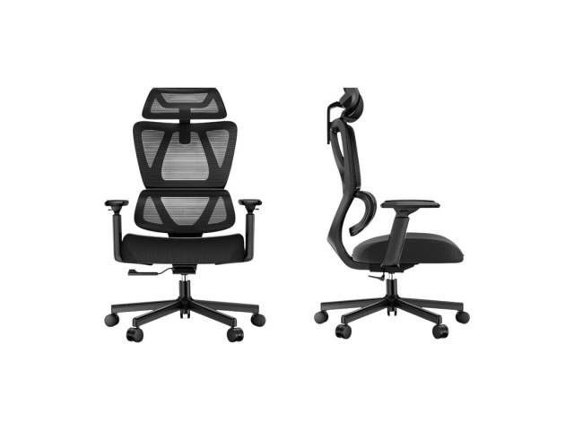 Mejora tu experiencia de trabajo con la Silla de Escritorio Ergonómica Ajustable ProtoArc EC100 en negro. Con inclinación de 130° y rotación de 360°, ofrece comodidad y soporte ideales. Su diseño moderno se adapta a cualquier oficina.  