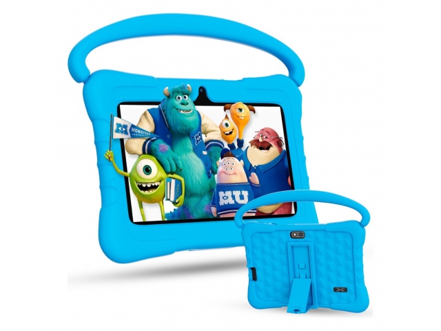 La Tablet Pritom K7 Kids de 7'' es la opción ideal para los más pequeños. Con Android 13, 2GB de RAM y 32GB de almacenamiento, garantiza horas de entretenimiento y aprendizaje. Sus cámaras de 2MP y 0,3MP permiten capturar recuerdos. 