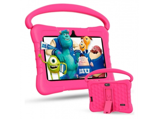 La Tablet Pritom K7 Kids de 7'' es perfecta para los más pequeños. Con 2GB de RAM y 32GB de almacenamiento, ofrece un rendimiento ideal para juegos y aprendizaje. Sus cámaras de 2MP y 0,3MP permiten capturar momentos divertidos. ¡Diviértete y aprende con 