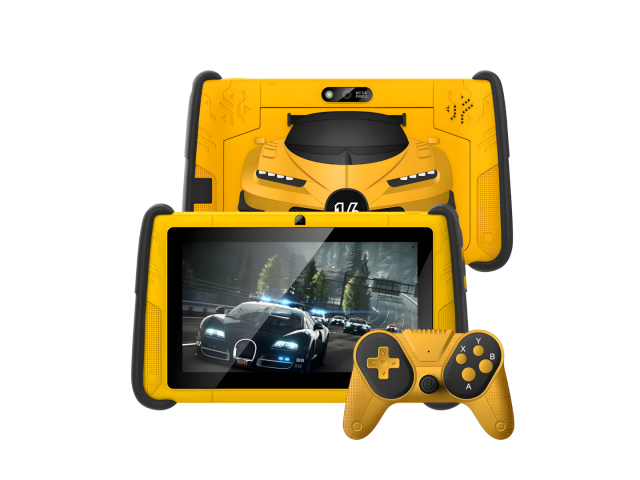 La Tablet Pritom K7 Pro Kids Car de 7'' es la opción ideal para el aprendizaje y el juego. Con Android y 4GB de RAM, garantiza un rendimiento excepcional. Sus cámaras de 2MP y 0,3MP permiten capturar recuerdos. ¡Haz que cada día sea una nueva aventura en 