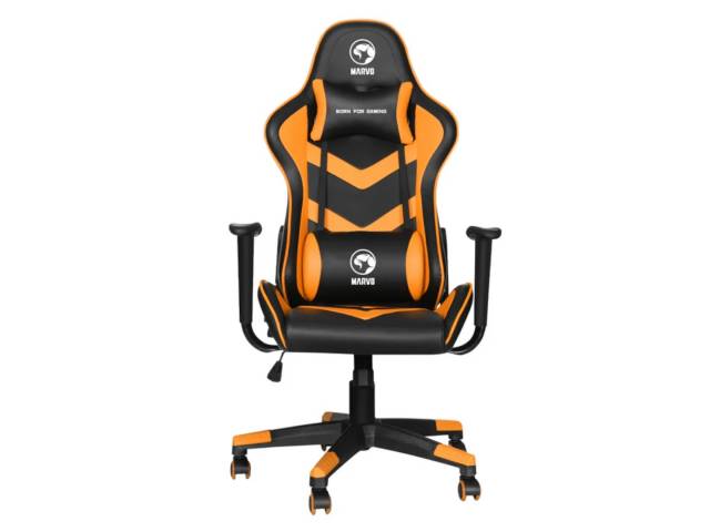 La Silla Gaming Marvo CH-106 es tu compañera ideal para largas sesiones de juego. Con giro de 360° y respaldo reclinable hasta 180°, ofrece comodidad y soporte excepcionales. Su elegante diseño negro complementa cualquier setup