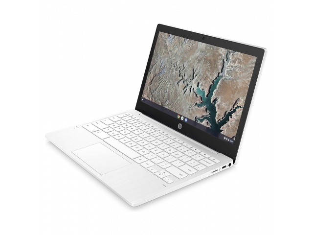 La Notebook HP de 11,6'' MT8183 combina portabilidad y rendimiento. Con 4GB de RAM y 64GB de almacenamiento, es ideal para navegar y trabajar en Chrome. Su diseño blanco y ligero la convierte en la compañera perfecta para llevar a todas partes.  