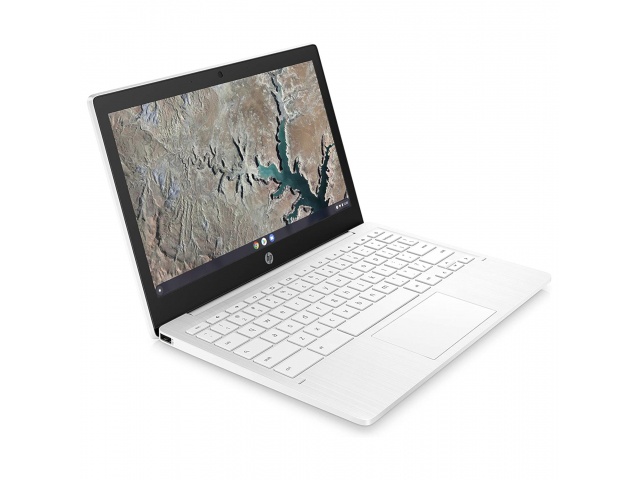 La Notebook HP de 11,6'' MT8183 combina portabilidad y rendimiento. Con 4GB de RAM y 64GB de almacenamiento, es ideal para navegar y trabajar en Chrome. Su diseño blanco y ligero la convierte en la compañera perfecta para llevar a todas partes.  