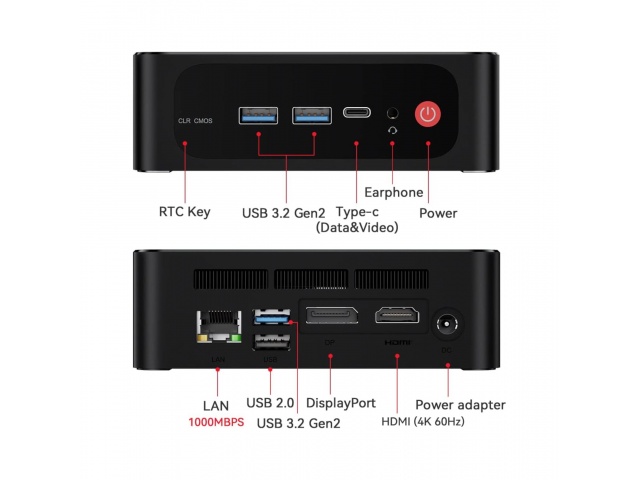 Desata tu creatividad con el Beelink SER5 Pro. Ideal para edición de vídeo, diseño gráfico y juegos. Procesador AMD Ryzen 7, 16GB RAM, SSD de alta velocidad