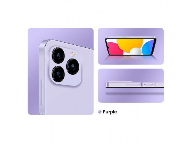 Potencia y diseño se combinan en el KXD A07 violeta. Con pantalla de 6,6'', 4G, 4 GB de RAM y 128 GB de almacenamiento, disfruta de una experiencia multimedia envolvente y captura cada detalle con su cámara triple de 13 MP. 