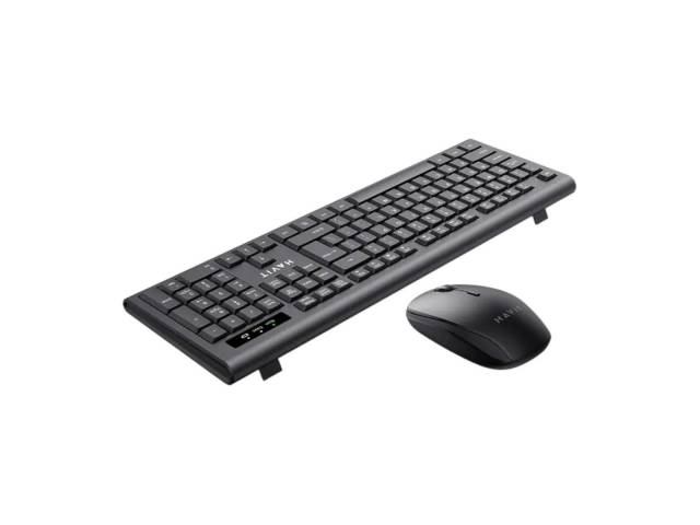 Potencia tu productividad con el Combo Havit de Teclado y Mouse Inalámbricos. Su diseño en negro combina elegancia y funcionalidad, ofreciendo una experiencia inalámbrica sin interrupciones. Perfecto para gamers y profesionales. ¡Haz que tu espacio de tra