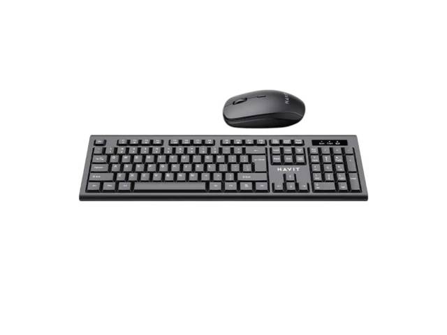 Potencia tu productividad con el Combo Havit de Teclado y Mouse Inalámbricos. Su diseño en negro combina elegancia y funcionalidad, ofreciendo una experiencia inalámbrica sin interrupciones. Perfecto para gamers y profesionales. ¡Haz que tu espacio de tra