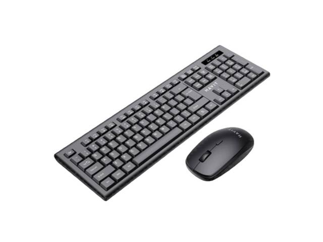 Potencia tu productividad con el Combo Havit de Teclado y Mouse Inalámbricos. Su diseño en negro combina elegancia y funcionalidad, ofreciendo una experiencia inalámbrica sin interrupciones. Perfecto para gamers y profesionales. ¡Haz que tu espacio de tra