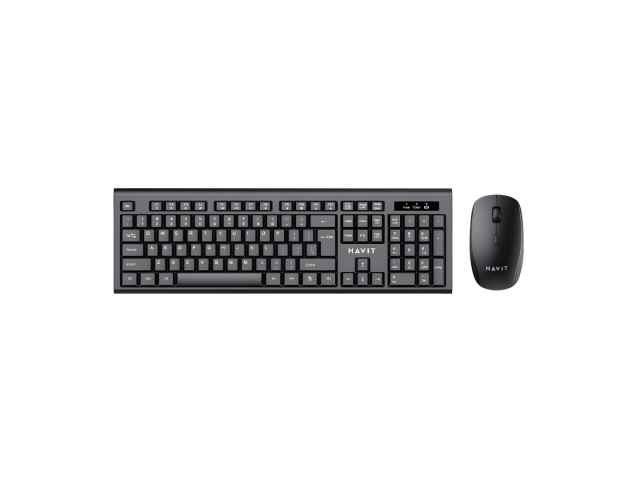 Potencia tu productividad con el Combo Havit de Teclado y Mouse Inalámbricos. Su diseño en negro combina elegancia y funcionalidad, ofreciendo una experiencia inalámbrica sin interrupciones. Perfecto para gamers y profesionales. ¡Haz que tu espacio de tra