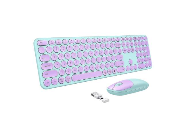 Transforma tu experiencia de escritura con el Combo Mouse y Teclado Inalámbrico Seenda WGJP-073-3 en violeta. Ideal para quienes buscan estilo y comodidad, ¡lleva tu productividad al siguiente nivel! 