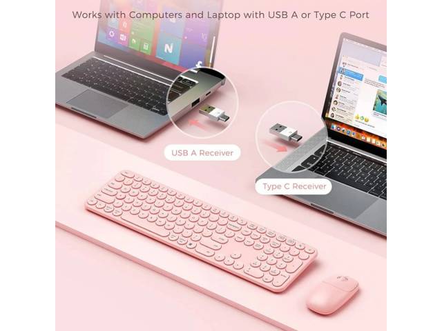 Transforma tu experiencia de escritura con el Combo Mouse y Teclado Inalámbrico Seenda WGJP-073-3 en violeta. Ideal para quienes buscan estilo y comodidad, ¡lleva tu productividad al siguiente nivel! 