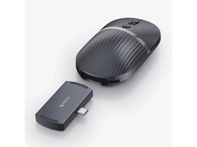 El Mouse Inalámbrico 2 en 1 ProtoArc Travel Hub en gris es la solución perfecta para quienes buscan eficiencia. Con múltiples puertos y un diseño elegante, ¡lleva tu productividad a donde vayas!  