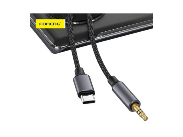 El Cable de Audio de 3.5 mm a Tipo-C BM31 Metálico de Foneng es la solución ideal para quienes buscan calidad y estilo. Con un diseño elegante y robusto, este cable permite una conexión estable y clara, asegurando que tu experiencia de audio sea siempre l