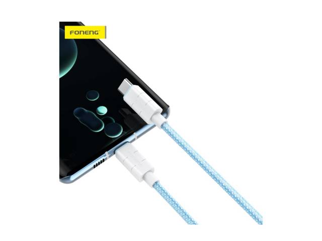 El Cable Tipo-C XS02 White de Foneng es la solución perfecta para tus necesidades de carga y transferencia de datos. Con su capacidad de 3A y una longitud de 1.2MT, este cable trenzado ofrece durabilidad y estilo. Disfruta de una conexión rápida y confiab