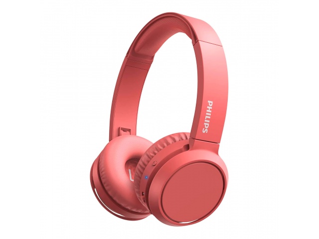 Vive la música con los auriculares inalámbricos Philips TAH4205. Con 20mW de potencia y drivers de 32mm, ofrecen un sonido vibrante y un diseño atractivo en rojo