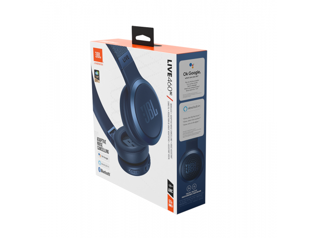 Eleva tu experiencia musical con los auriculares JBL Live 460NC. Diseño cómodo, Bluetooth y calidad de sonido superior. ¡Consíguelo en moderno azul y disfruta de la música!