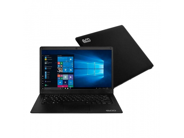 Eleva tu productividad con la Notebook Evoo. Pantalla de 14,1'', N3350, 4GB de RAM y Windows 10. ¡Consíguela en elegante negro y trabaja con estilo