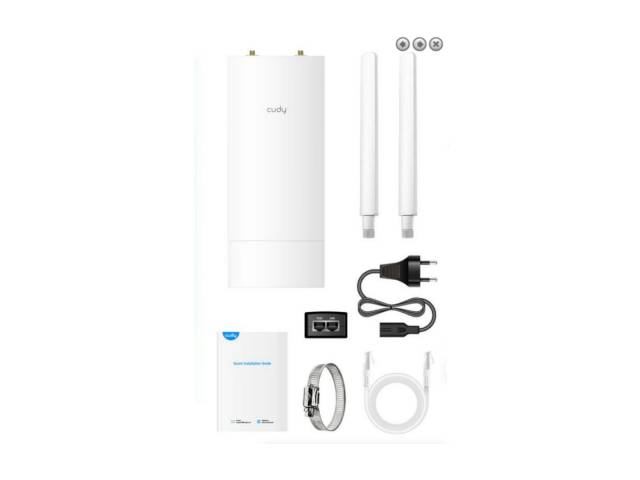 Con el Punto de acceso WiFi Cudi AC1200, disfruta de una conexión sólida en exteriores. Perfecto para patios y jardines. ¡Aprovecha internet rápido y estable al aire libre! 