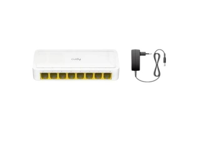 Mejora tu red local con el Switch Cudy de 8 puertos. Velocidad de 10/100 Mbps para una conexión fluida y confiable. ¡Ideal para cualquier entorno de trabajo