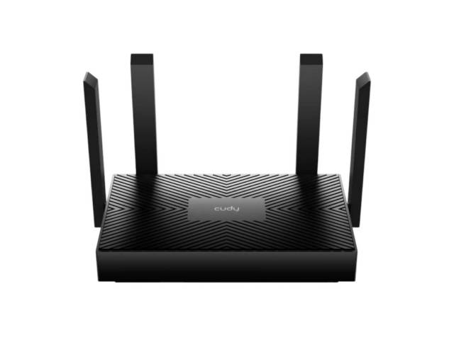 Experimenta la velocidad del Router Cudy Gigabit AX1500 Wi-Fi 6. Con su diseño negro y rendimiento superior, disfruta de una conexión rápida y estable en toda tu casa.