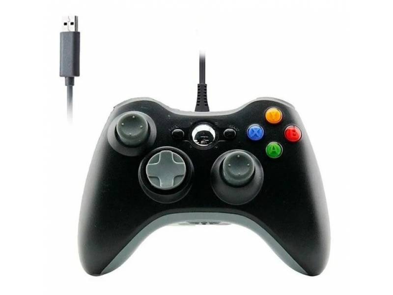 Joystick Tipo Xbox Compatible Pc Cable Usb Blíster