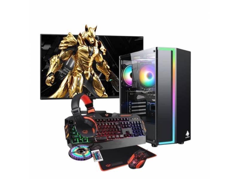 Pc Gamer Completa M 22" 75 Hz Ryzen 5 4600g 16 Gb 480gb Ssd COMBO Gd1pc16 