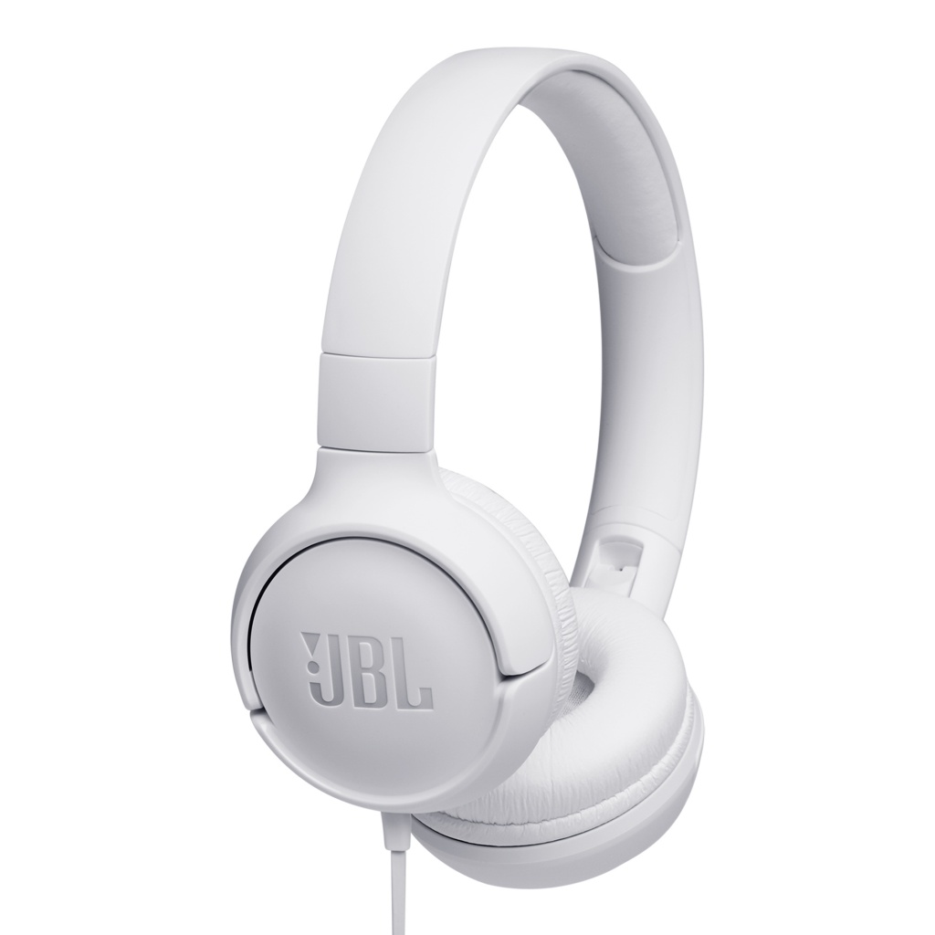 Disfruta de un sonido nítido con los Auriculares Cableados 3,5mm JBL Tune 500 32mm en blanco. Diseño elegante y comodidad para tu día a día.