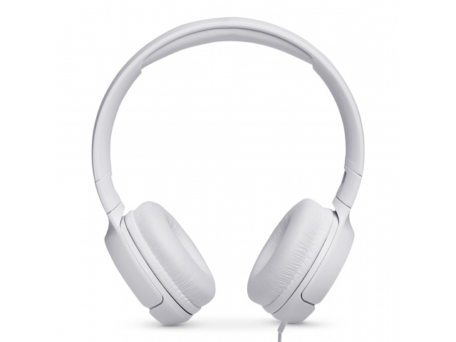 Disfruta de un sonido nítido con los Auriculares Cableados 3,5mm JBL Tune 500 32mm en blanco. Diseño elegante y comodidad para tu día a día.