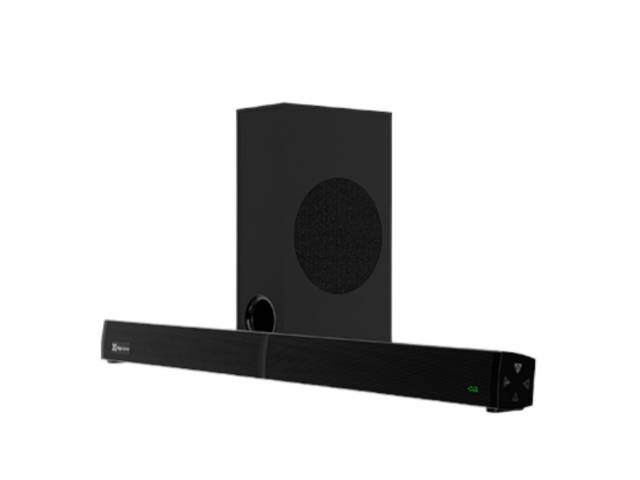 Descubre la Barra de Sonido BoomBar KSB-230: 2.1, 160W, 4 parlantes de 2 pulgadas. Sonido potente y envolvente para tu entretenimiento. Que los goles se escuchen con el mejor sonido!