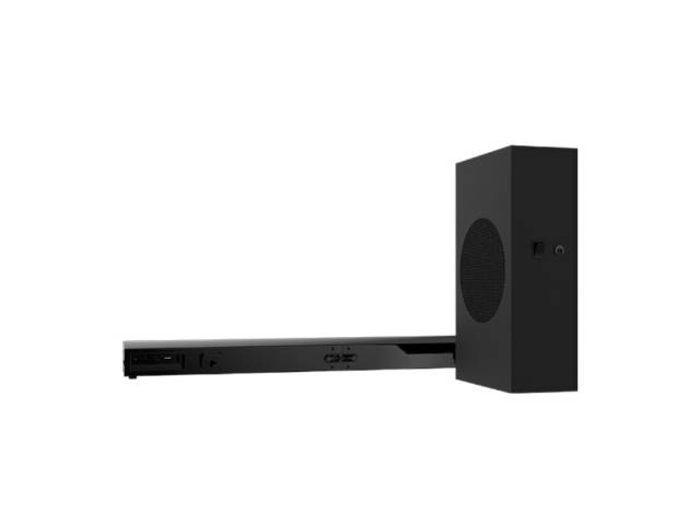 Descubre la Barra de Sonido BoomBar KSB-230: 2.1, 160W, 4 parlantes de 2 pulgadas. Sonido potente y envolvente para tu entretenimiento. Que los goles se escuchen con el mejor sonido!