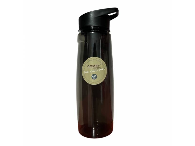 Botella Comet  plstico 600 ml sorbete - Negro BPA Free