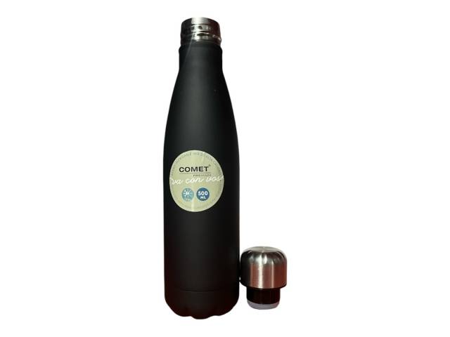 La Botella Deportiva Acero Inoxidable 500ml Comet compañera perfecta para tus entrenamientos y actividades al aire libre. Con acero inoxidable de alta calidad, esta botella es resistente a golpes y arañazos