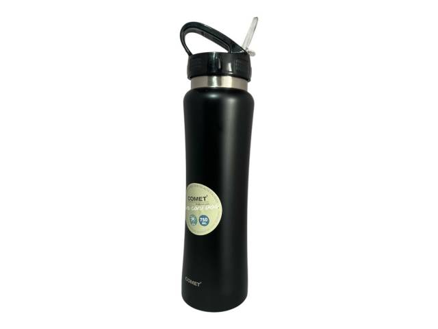 La Botella Deportiva Acero Inoxidable 750ml Comet compañera perfecta para tus entrenamientos y actividades al aire libre. Con acero inoxidable de alta calidad, esta botella es resistente a golpes y arañazos